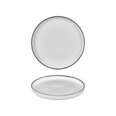 Helix Black dia.9.75" Round Black Vitrified Plate