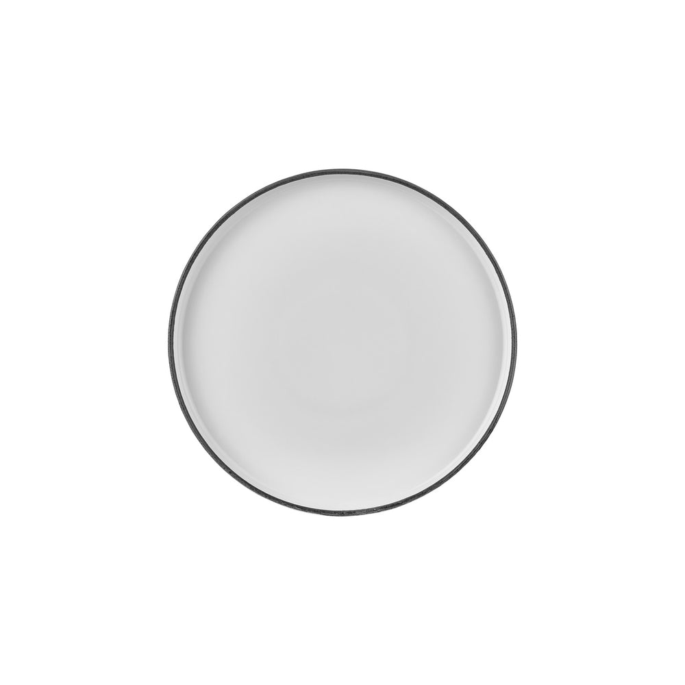 Helix Black dia.10.75" Round Black Vitrified Plate