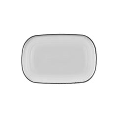 Helix Black 13.5" x 9" x h:0.75" Oval Black Vitrified Platter