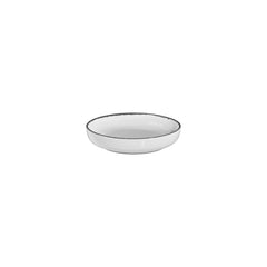 Helix Black dia.7.5" h:1.5" 24 oz. Round Black Vitrified Deep Plate