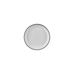 Helix Black dia.7.5" h:1.5" 24 oz. Round Black Vitrified Deep Plate