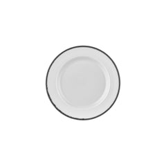 Helix Black dia.9.5" Round Black Vitrified Plate
