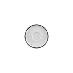 Helix Black dia.6" Round Black Vitrified Saucer