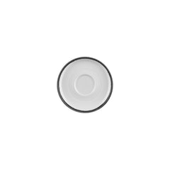 Helix Black dia.6" Round Black Vitrified Saucer