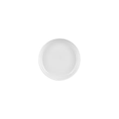 Helix White dia.7.5" h:1.5" 24 oz. Round Warm White Vitrified Deep Plate
