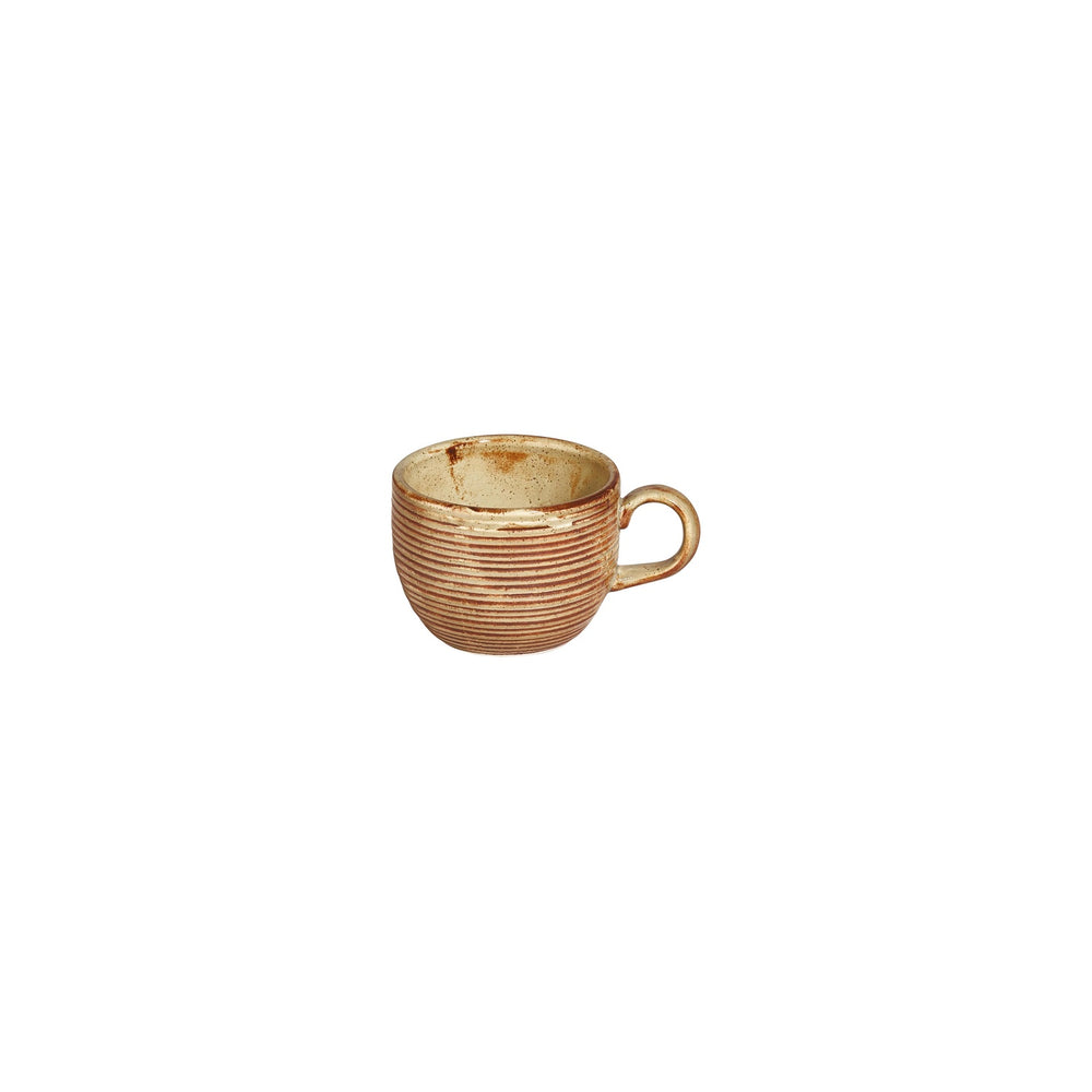 Helix Dune dia.3.25" h:0" 7 oz. Round Orange Vitrified Cup