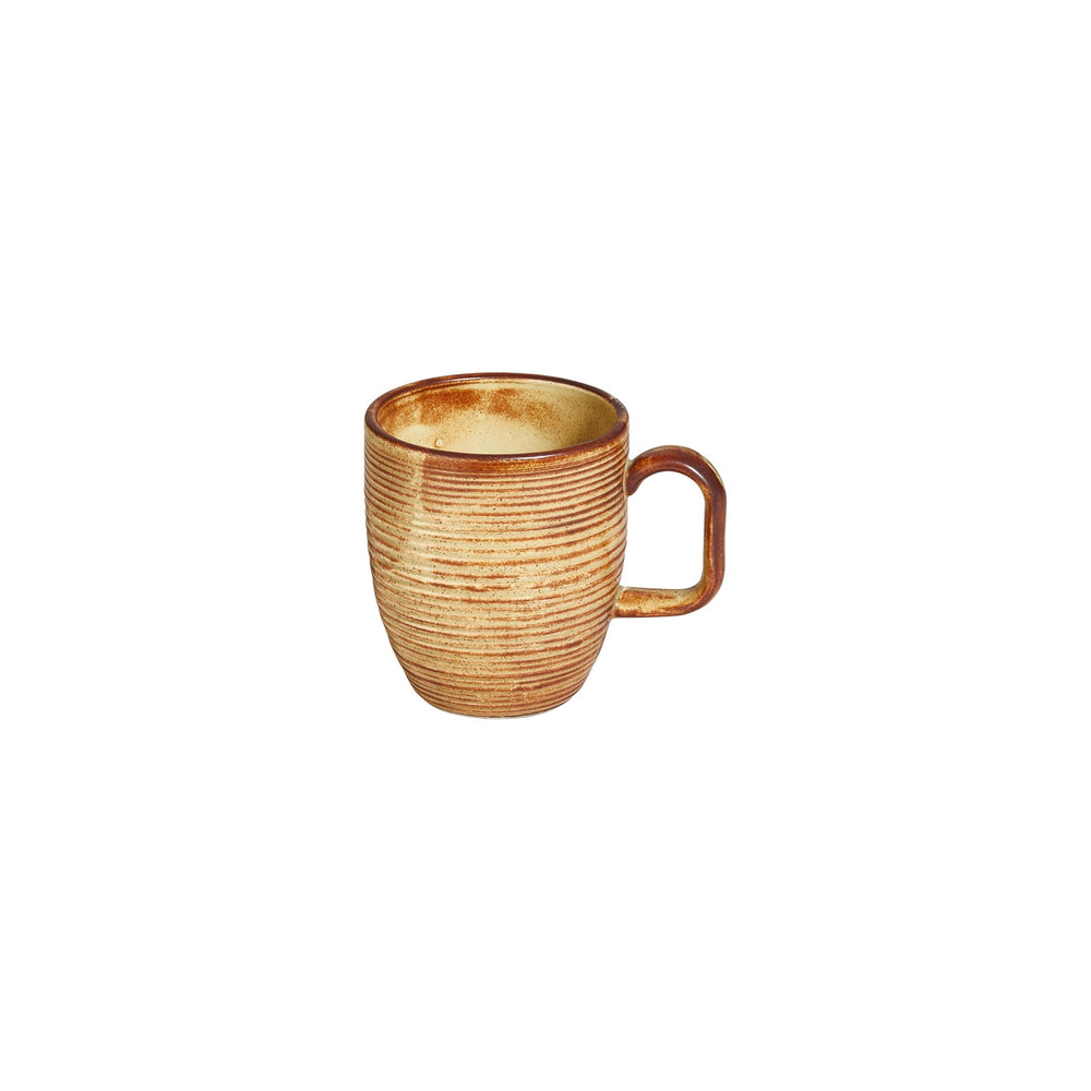Helix Dune dia.3.25" h:4" 11 oz. Round Orange Vitrified Mug