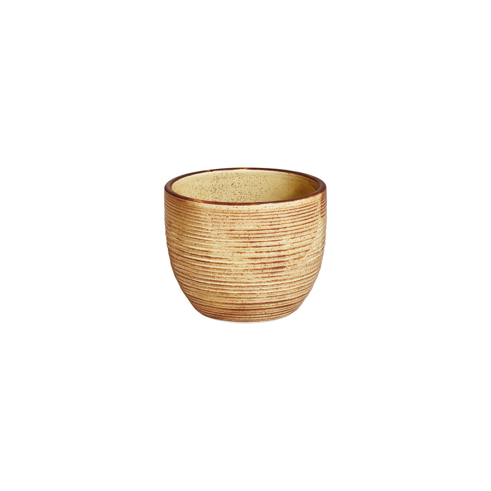 Helix Dune dia.3.25" h:0" 7 oz. Round Orange Vitrified Cup