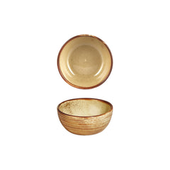 Helix Dune dia.2.75" h:1.25" 2 oz. Round Orange Vitrified Bowl