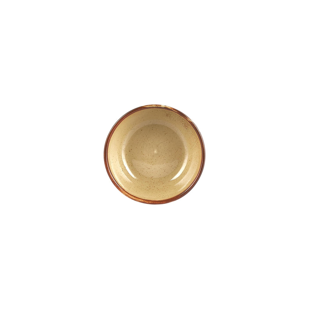 Helix Dune dia.2.75" h:1.25" 2 oz. Round Orange Vitrified Bowl