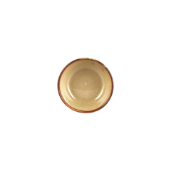 Helix Dune dia.2.75" h:1.25" 2 oz. Round Orange Vitrified Bowl