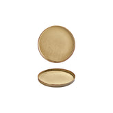 Helix Dune dia.6.25" Round Orange Vitrified Plate