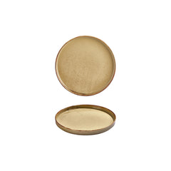Helix Dune dia.7.5" Round Orange Vitrified Plate