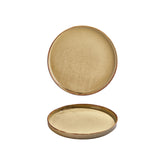 Helix Dune dia.9" Round Orange Vitrified Plate