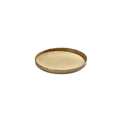 Helix Dune dia.9" Round Orange Vitrified Plate