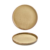 Helix Dune dia.10.75" Round Orange Vitrified Plate