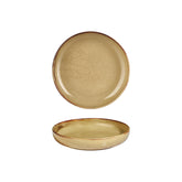 Helix Dune dia.9" h:0" 42 oz. Round Orange Vitrified Deep Plate
