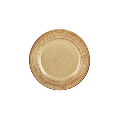 Helix Dune dia.10.75" Round Orange Vitrified Plate