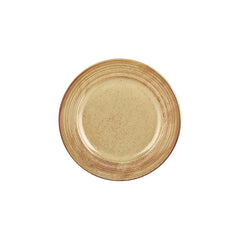 Helix Dune dia.10.75" Round Orange Vitrified Plate