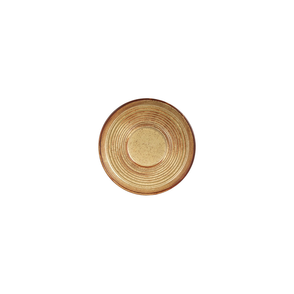 Helix Dune dia.6" Round Orange Vitrified Saucer