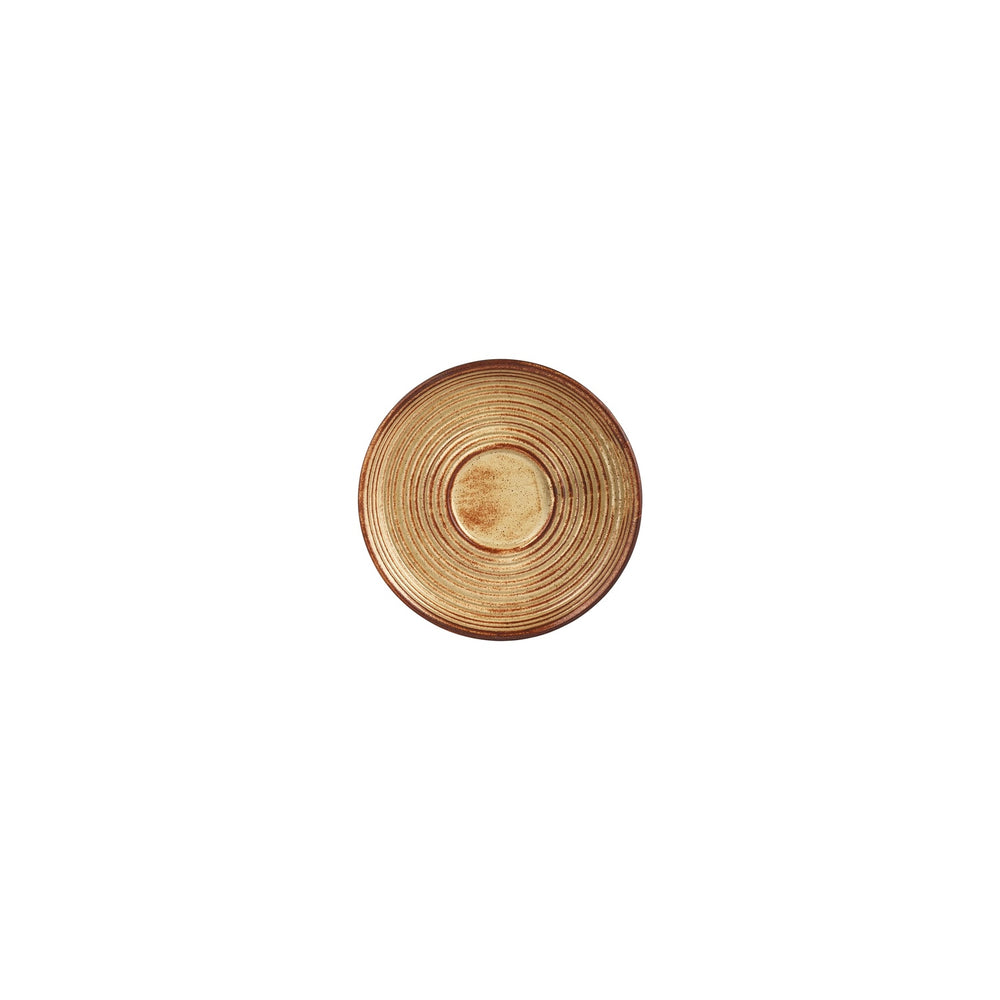 Helix Dune dia.5" Round Orange Vitrified Saucer