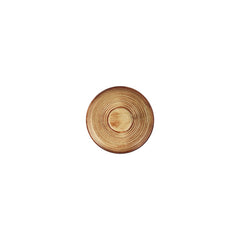 Helix Dune dia.5" Round Orange Vitrified Saucer