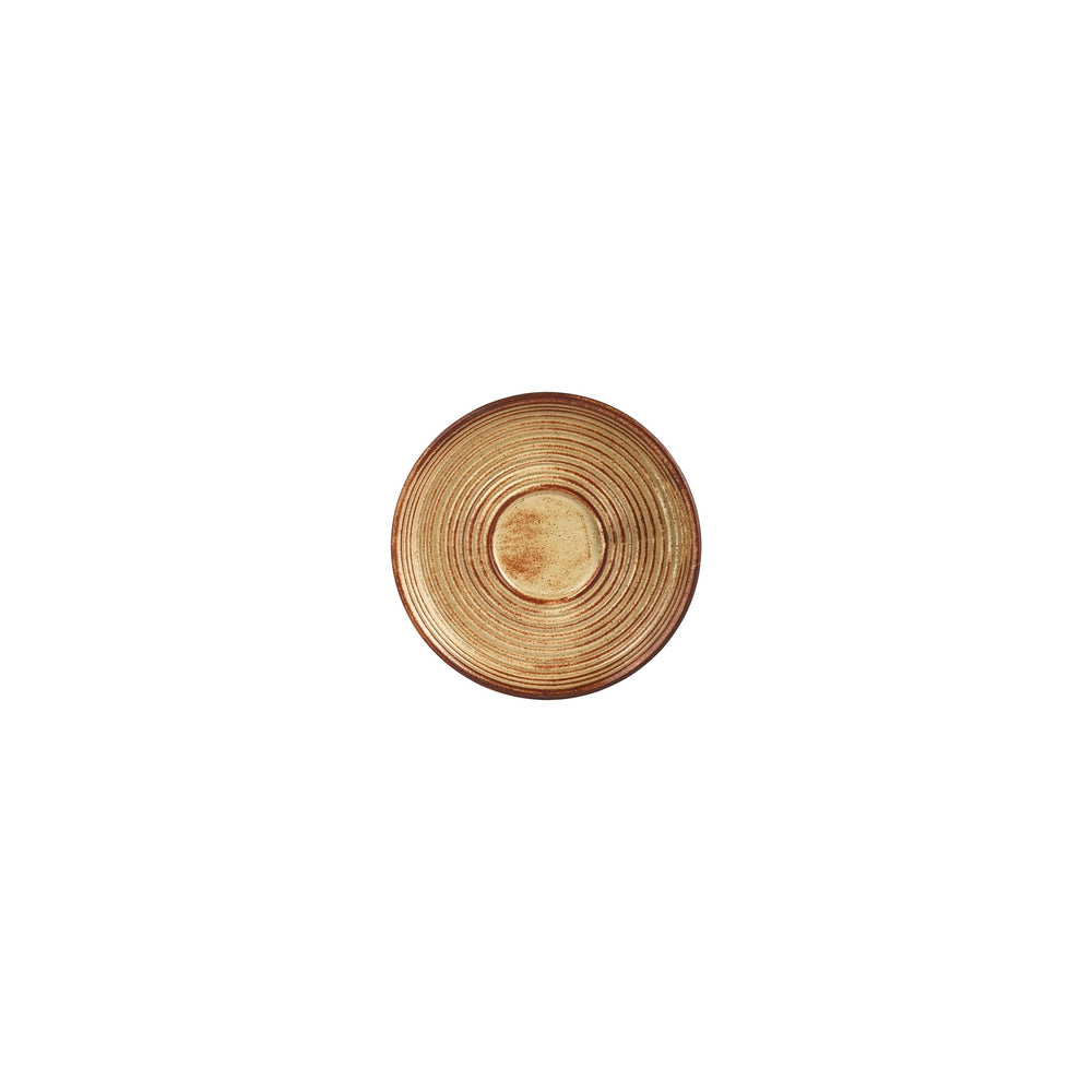 Helix Dune dia.5" Round Orange Vitrified Saucer