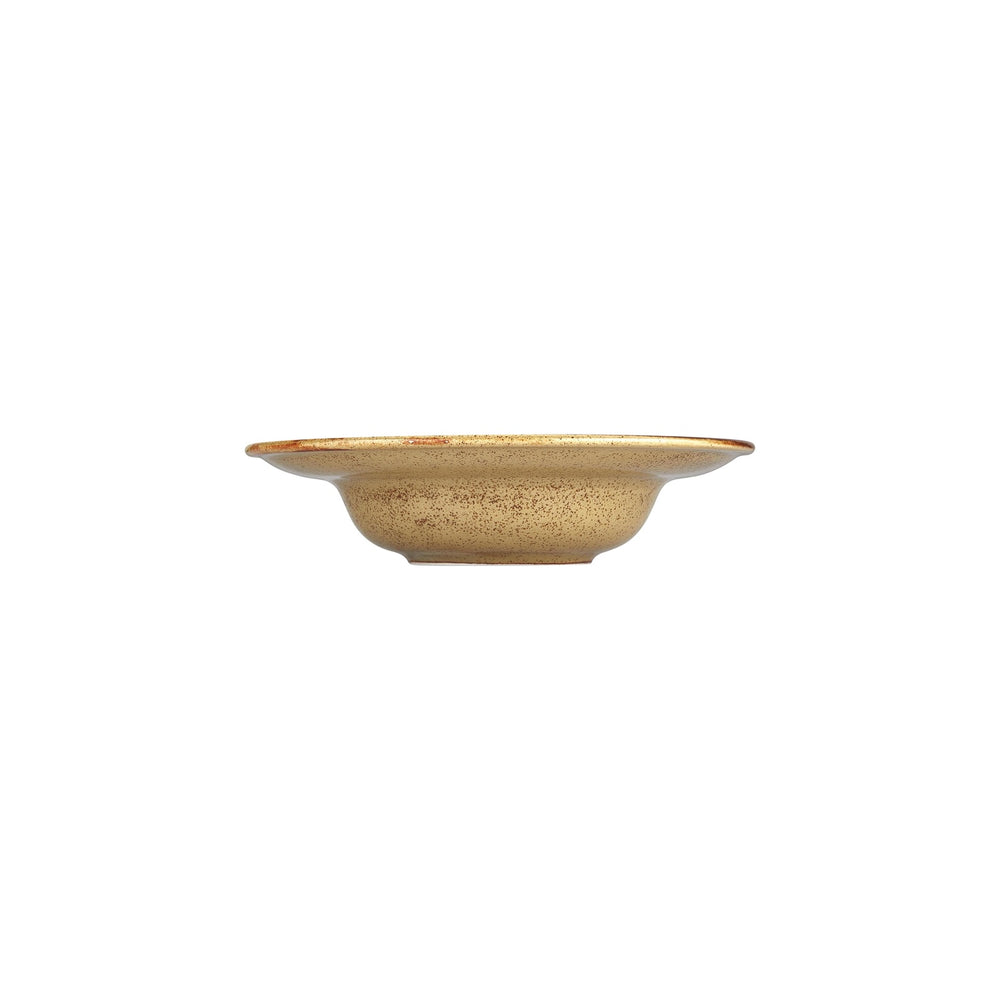 Helix Dune dia.10.75" h:2.5" 17 oz. Round Orange Vitrified Deep Plate