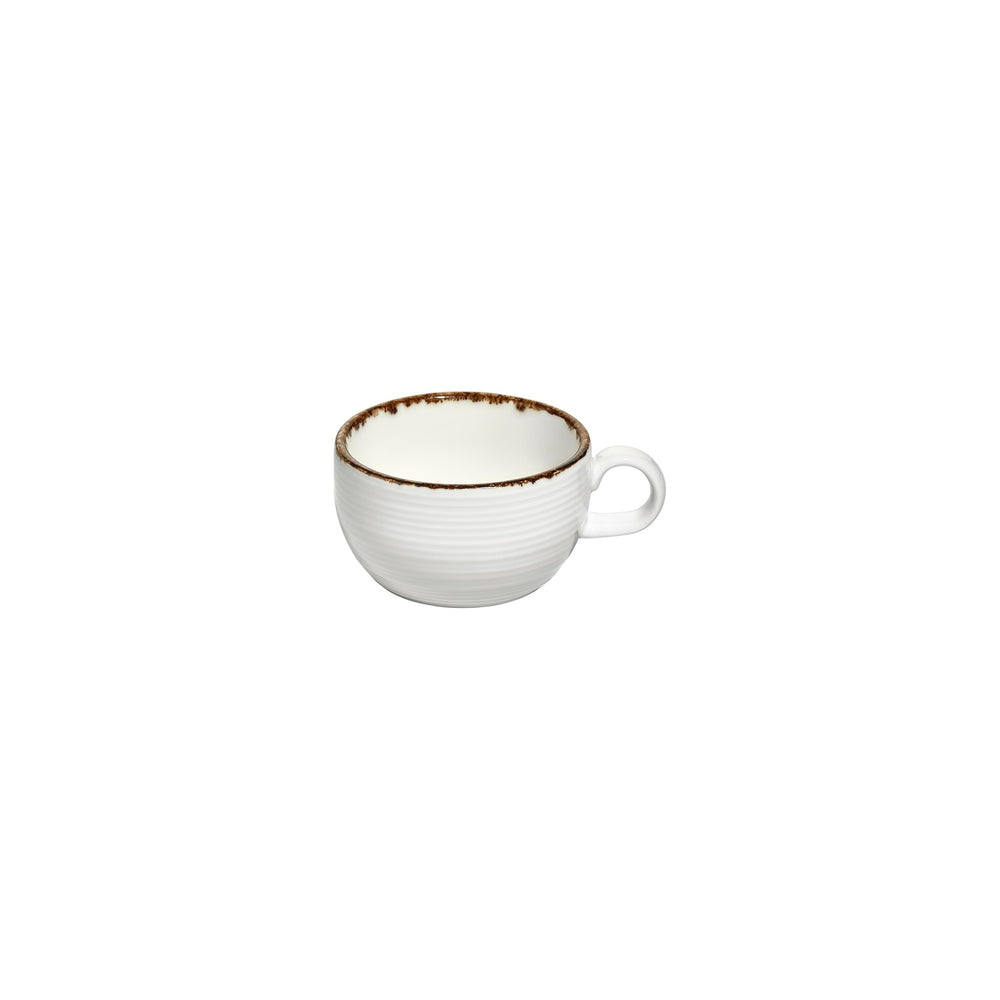 Helix Gleam dia.4" h:0" 9 oz. Round Brown Vitrified Cup