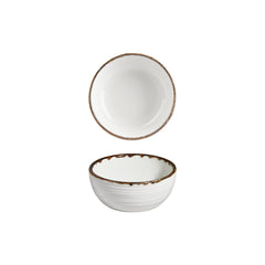 Helix Gleam dia.2.75" h:1.25" 2 oz. Round Brown Vitrified Bowl