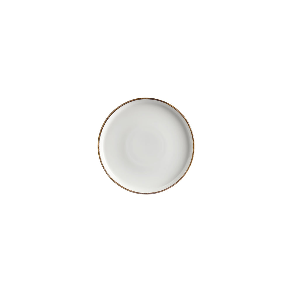 Helix Gleam dia.6.25" Round Brown Vitrified Plate