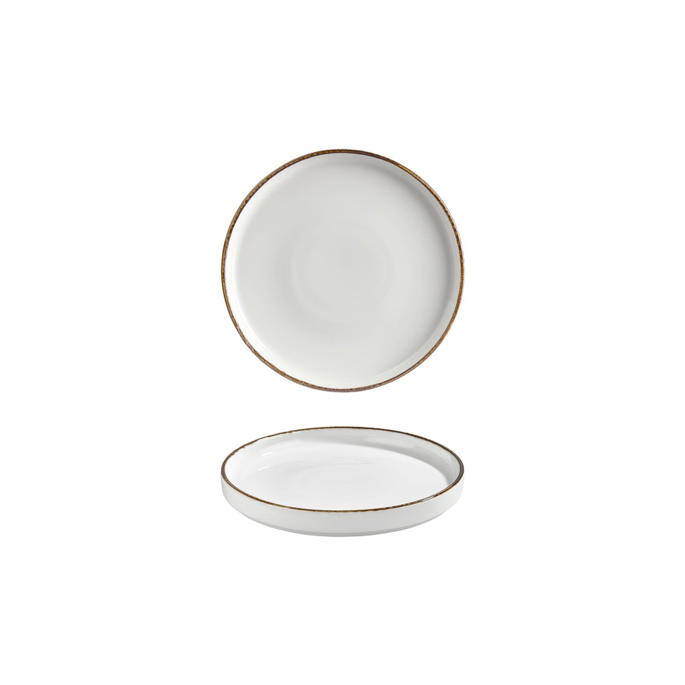 Helix Gleam dia.7.5" Round Brown Vitrified Plate