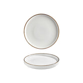Helix Gleam dia.9" Round Brown Vitrified Plate