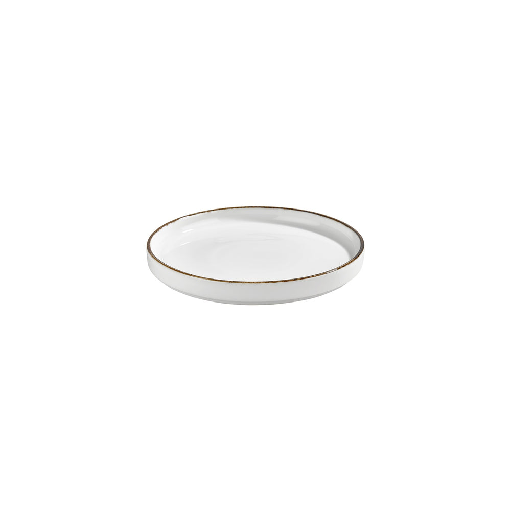Helix Gleam dia.9" Round Brown Vitrified Plate
