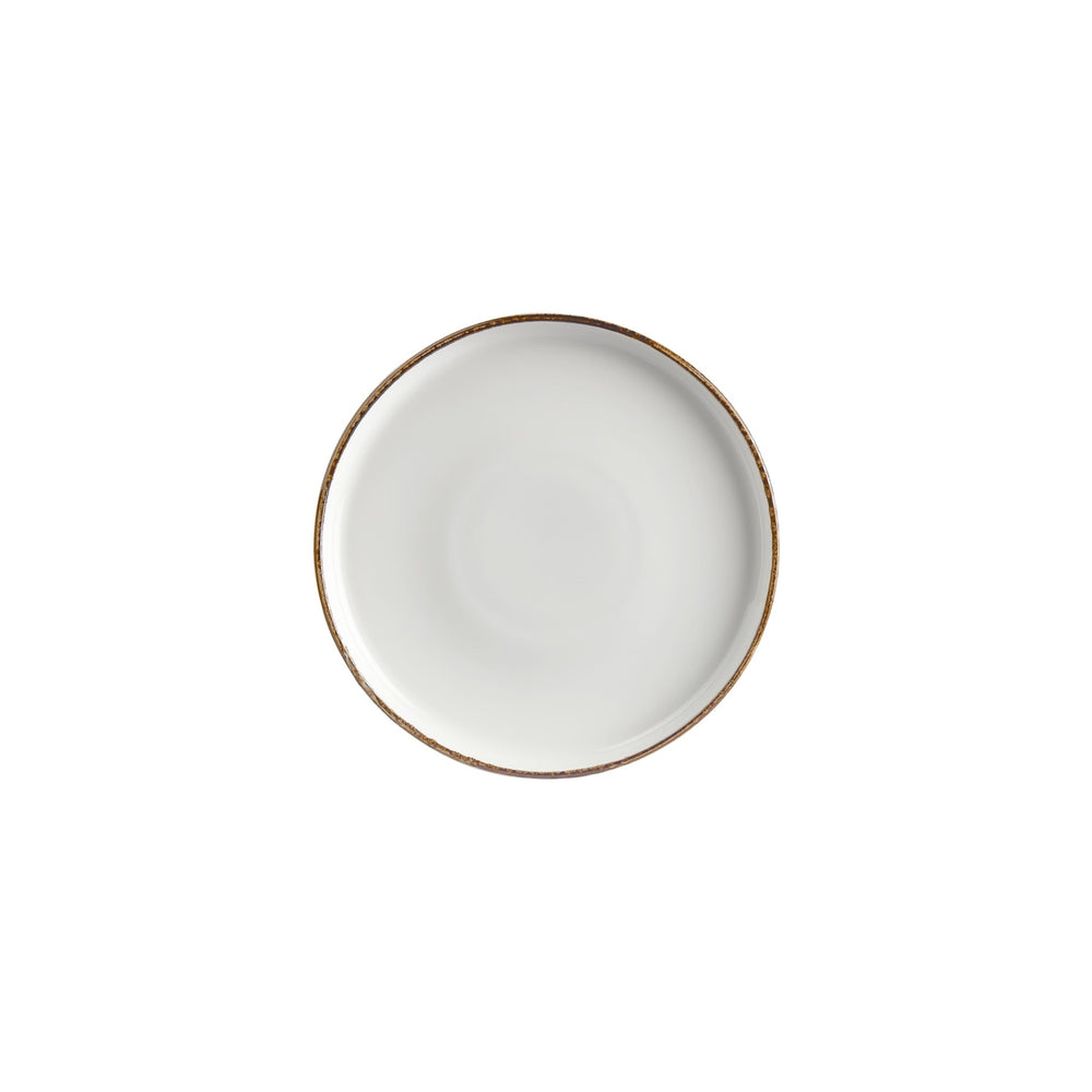 Helix Gleam dia.9" Round Brown Vitrified Plate