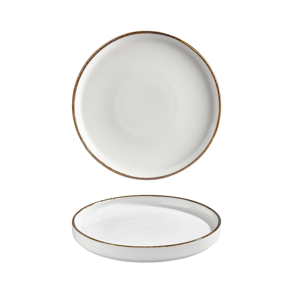 Helix Gleam dia.10.75" Round Brown Vitrified Plate