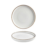 Helix Gleam dia.10.75" Round Brown Vitrified Plate