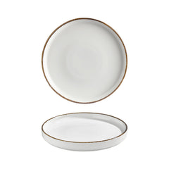 Helix Gleam dia.10.75" Round Brown Vitrified Plate