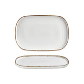 Helix Gleam 13.5" x 9" x h:0.75" Oval Brown Vitrified Platter