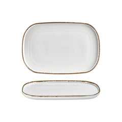 Helix Gleam 13.5" x 9" x h:0.75" Oval Brown Vitrified Platter