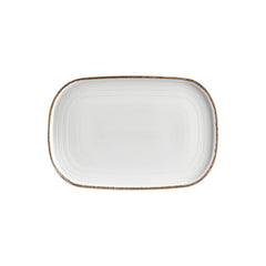 Helix Gleam 13.5" x 9" x h:0.75" Oval Brown Vitrified Platter