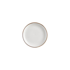 Helix Gleam dia.7.5" h:1.5" 24 oz. Round Brown Vitrified Deep Plate