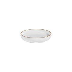 Helix Gleam dia.9" h:2" 42 oz. Round Brown Vitrified Deep Plate