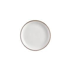 Helix Gleam dia.9" h:2" 42 oz. Round Brown Vitrified Deep Plate
