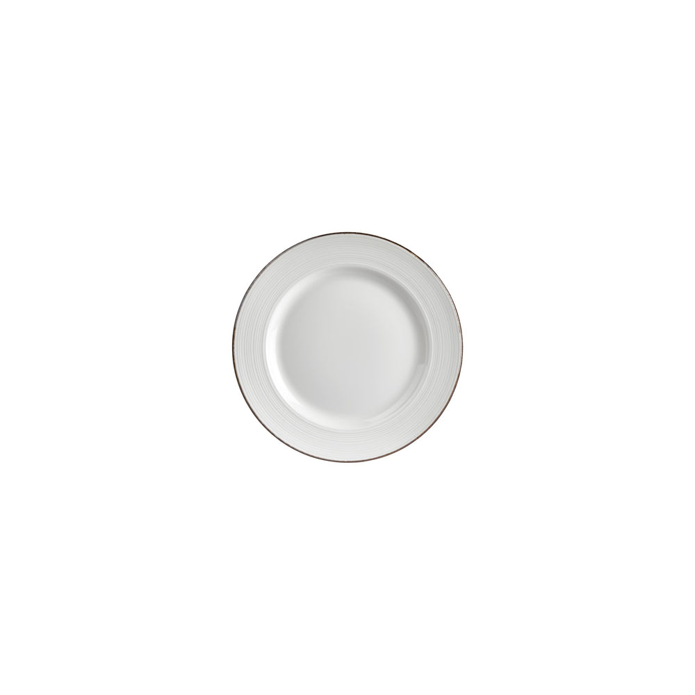 Helix Gleam dia.7" Round Brown Vitrified Plate