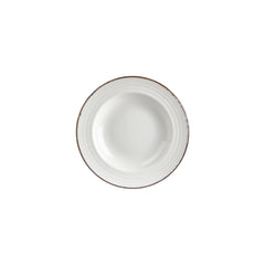 Helix Gleam dia.9" h:0" 10 oz. Round Brown Vitrified Deep Plate