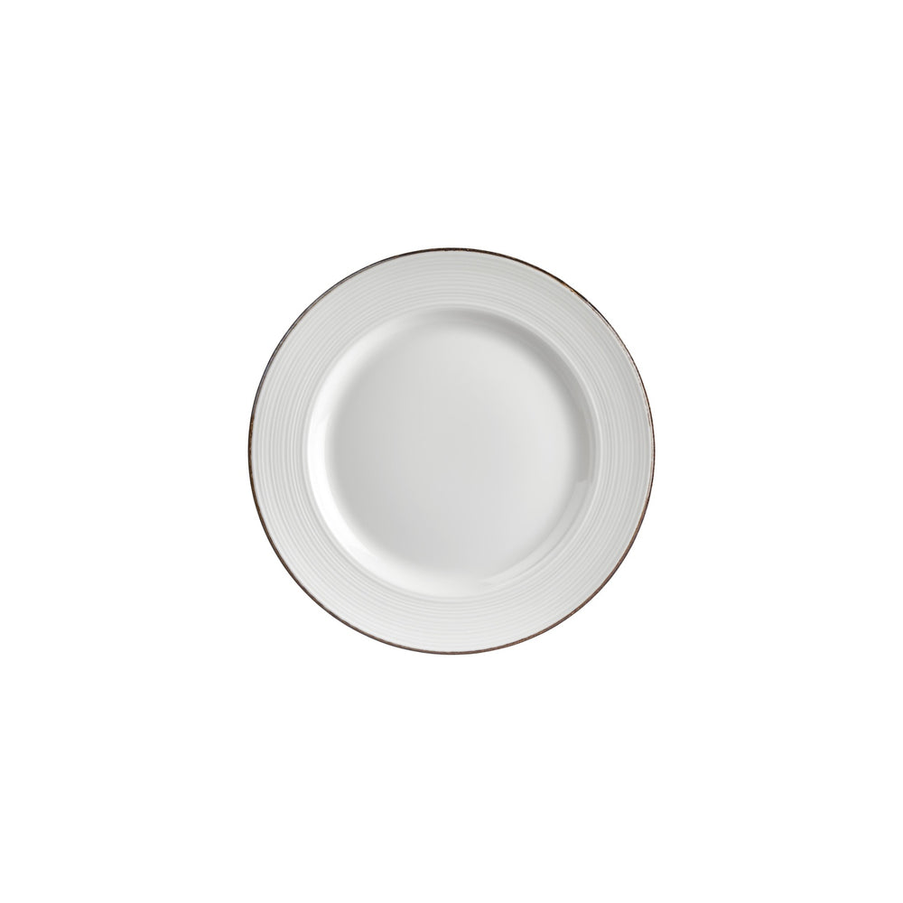 Helix Gleam dia.9.5" Round Brown Vitrified Plate