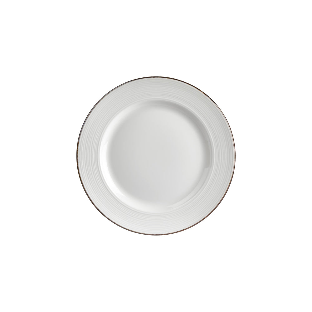 Helix Gleam dia.10.75" Round Brown Vitrified Plate