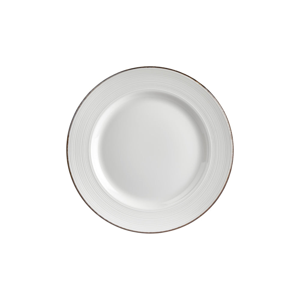 Helix Gleam dia.11.75" Round Brown Vitrified Plate