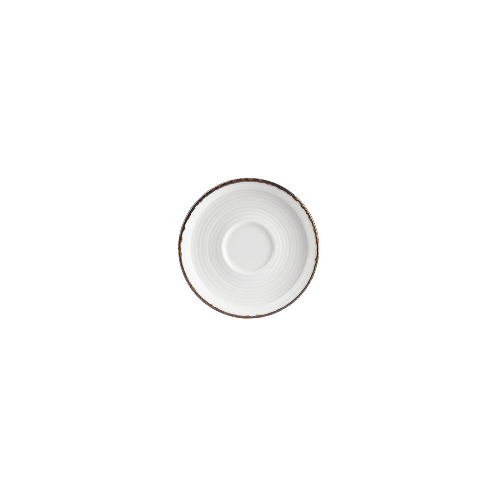 Helix Gleam dia.5" Round Brown Vitrified Saucer